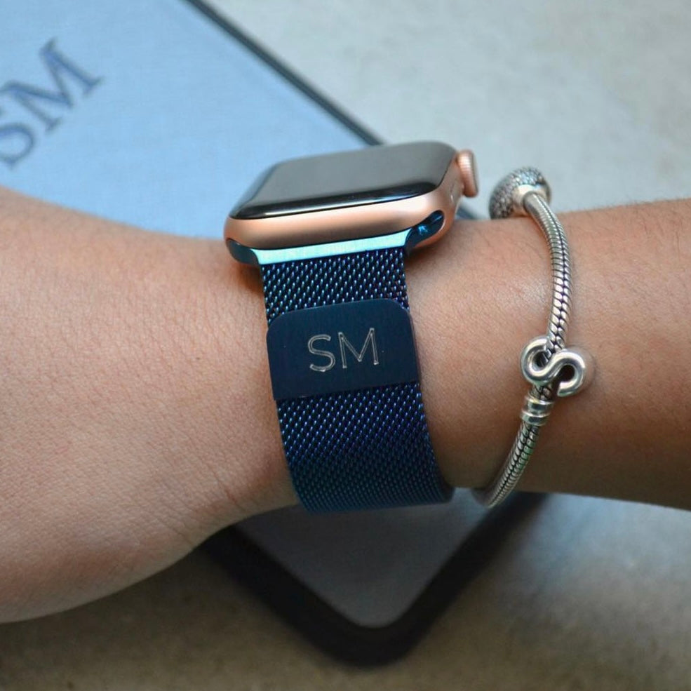 Correas Apple Watch Azul Milanese Midnight Blue Band For IWatch Suritt